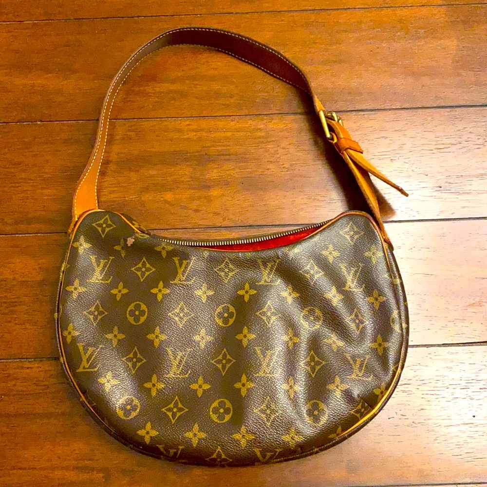 Authentic Louis Vuitton crescent shaped shoulder bag